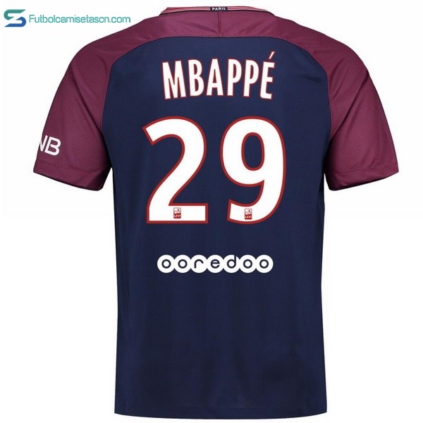 Camiseta Paris Saint Germain 1ª Mbappe 2017/18